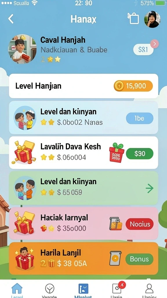 d200m - Tampilan menu awal yang menarik.