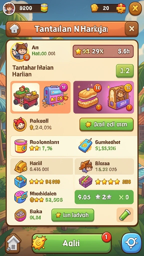 yoktogel - Tampilan antarmuka pengguna yang menarik dan modern.